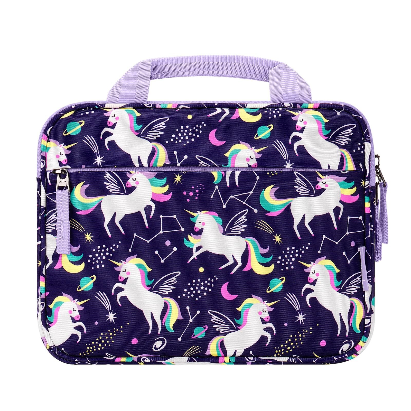 Choco Mocha 11 Inch Kids Tablet Sleeve Bag for Girls, Kids Tablet Carrying Case for Fire 7, Fire HD 8 Tablet, Kindle Kids Edition, iPad, Unicorn, Purple chocomochakids 