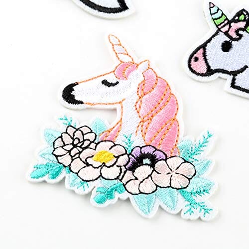 Choco Mocha 12PCS Unicorn Iron On Patch for Clothing Girls Unicorn Patches Sew On Small Embroidered Decorative Appliques for Kids Pants Jeans Jacket Clothes, Unicorn chocomochakids 