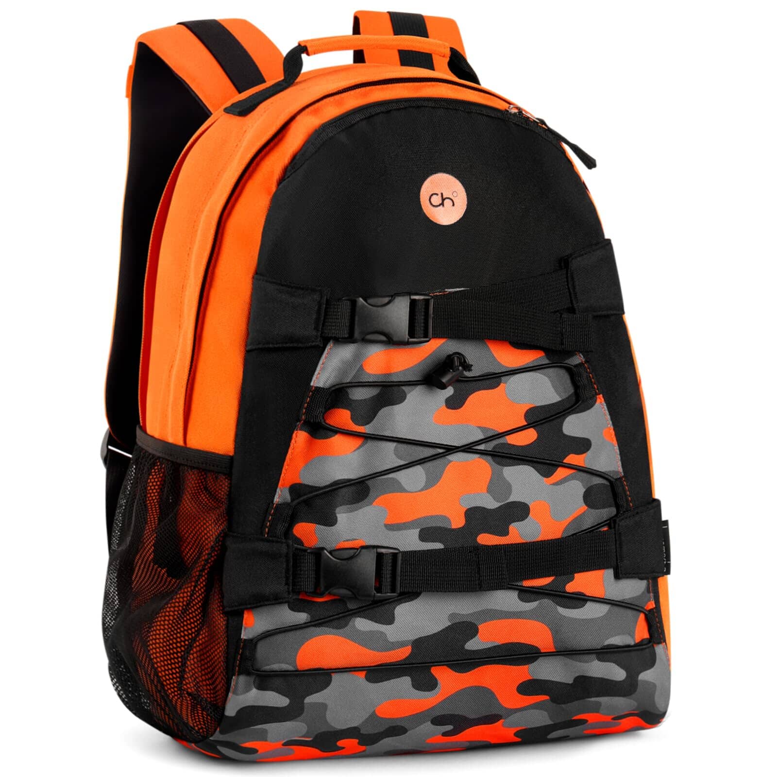 Choco Mocha Boys Camo Backpack for Elementary Middle School, Large Backpack for Kids Teen Boys, 18 Inch, Blue chocomochakids 