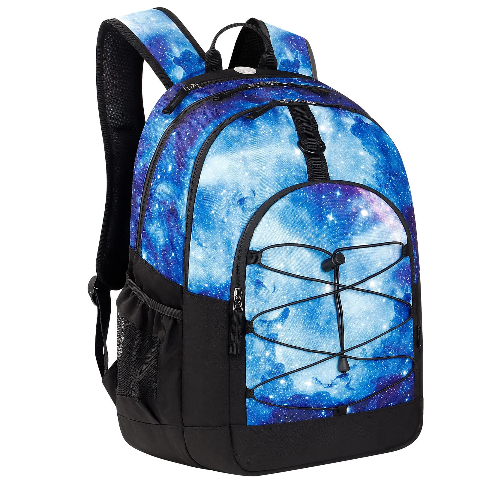 Choco Mocha Boys Galaxy Backpack for Elementary Middle School, Blue Large Backpack for Kids Teen Boys, 18 Inch chocomochakids 
