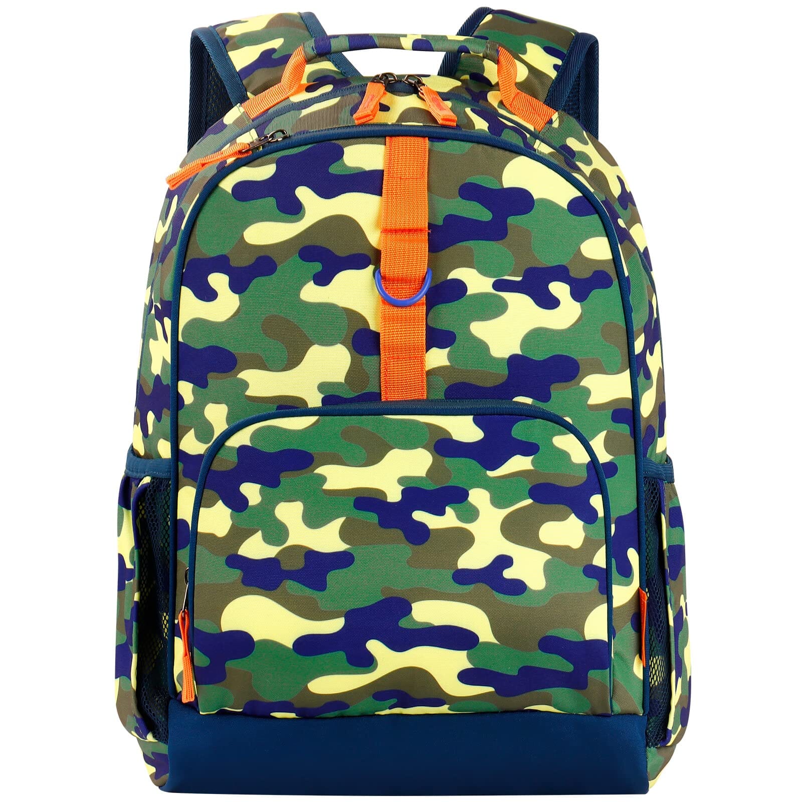 Choco Mocha Camo Backpack for Boys Backpacks for Elementary School Backpack for Kids Backpack Boys 17 inch Backpack for Boys Camouflage Bookbag with Chest Strap 5-7 6-8 School Bag 2nd 3rd Grade Yellow chocomochakids 
