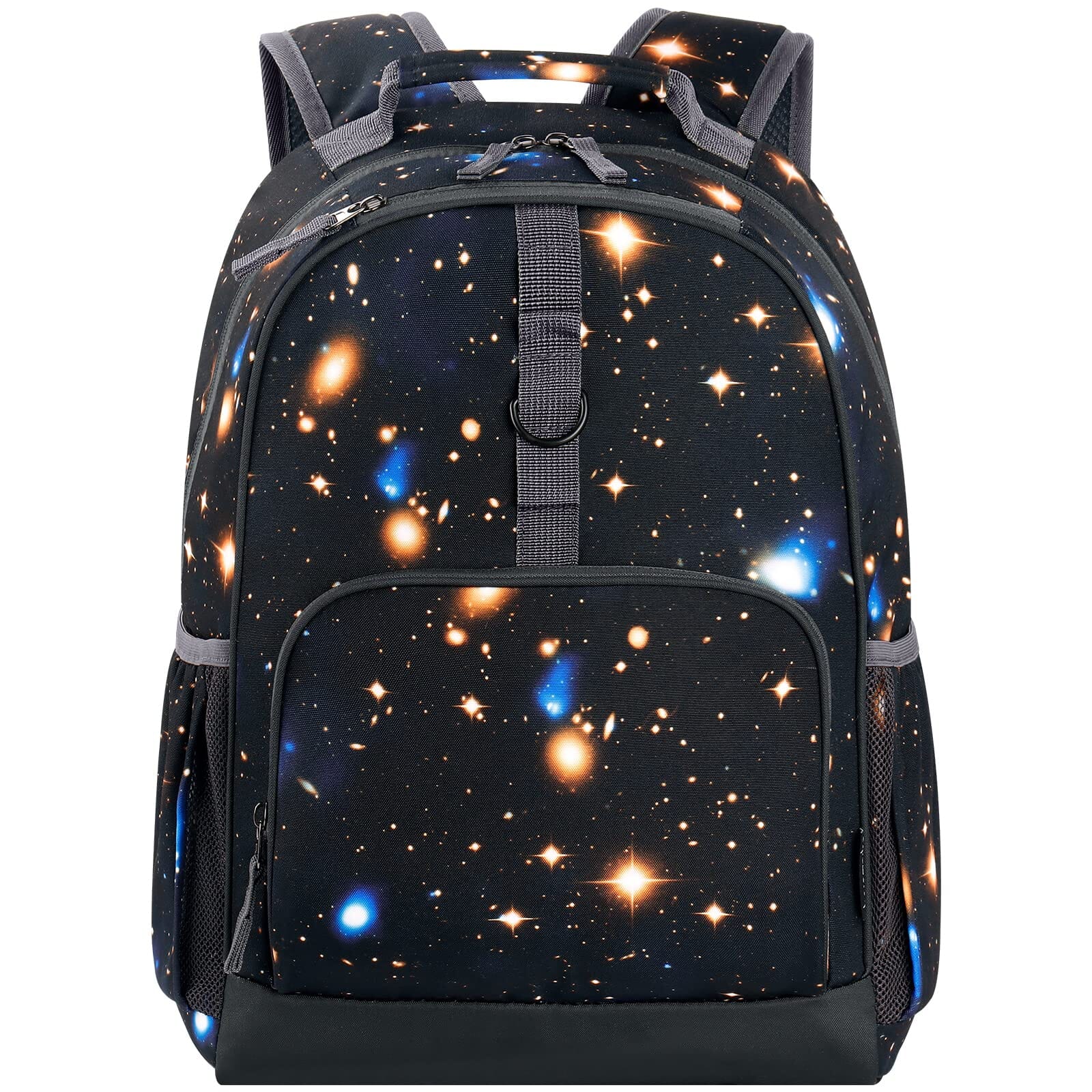 Choco Mocha Galaxy Backpack for Boys Backpacks for Elementary School Backpack for Kids Backpack Boys 17 inch Backpack for Boys Galaxy Bookbag with Chest Strap 5-7 6-8 School Bag 2nd 3rd Grade Black chocomochakids 