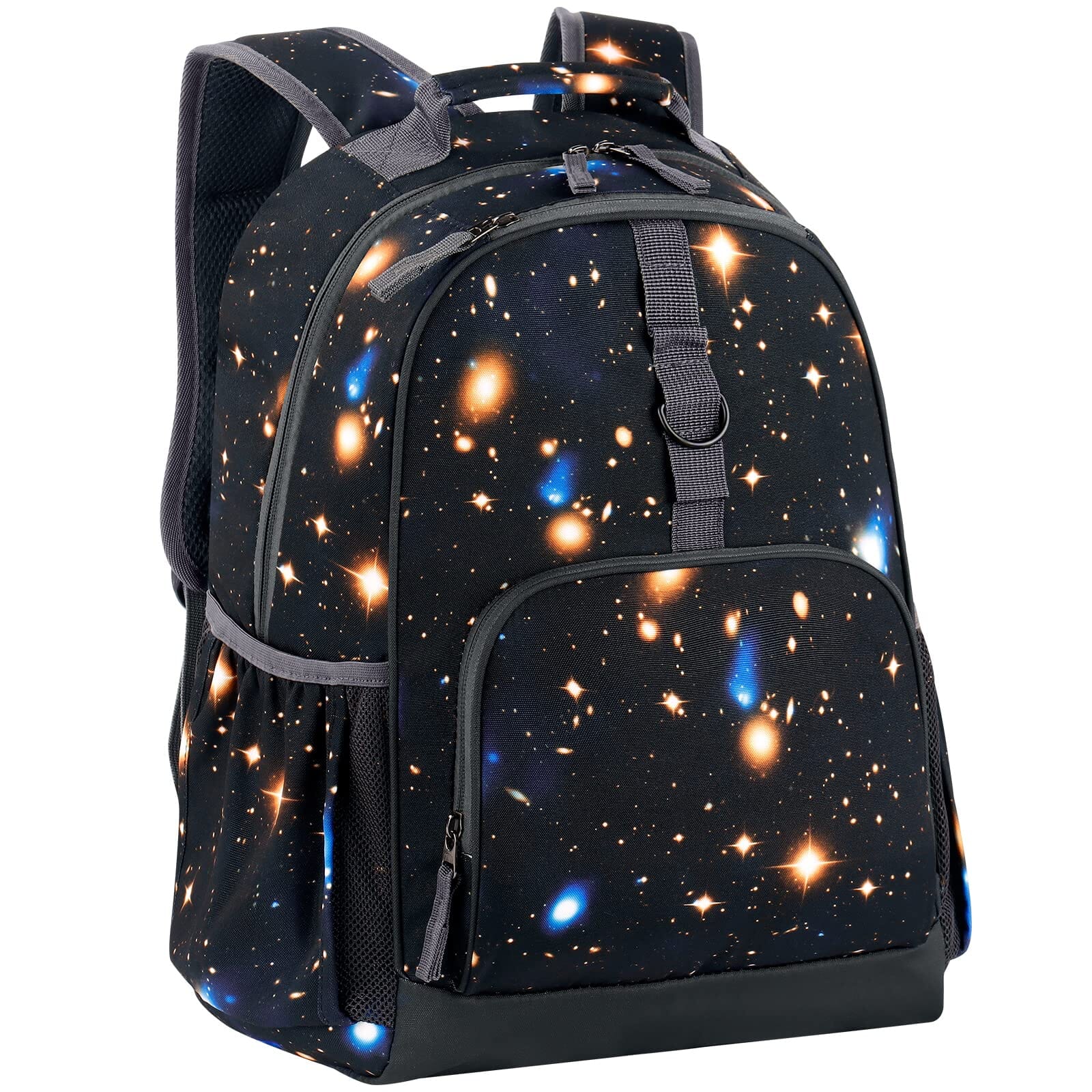 Choco Mocha Galaxy Backpack for Boys Backpacks for Elementary School Backpack for Kids Backpack Boys 17 inch Backpack for Boys Galaxy Bookbag with Chest Strap 5-7 6-8 School Bag 2nd 3rd Grade Black chocomochakids 