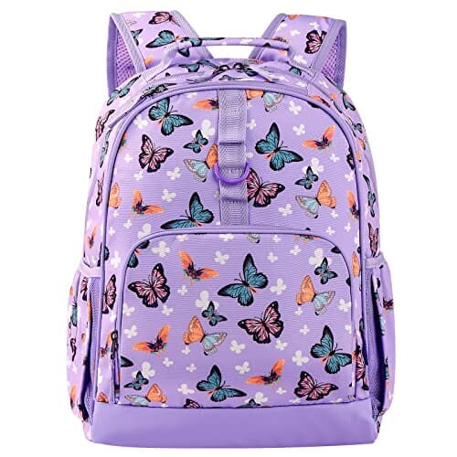 Choco Mocha Galaxy Backpack for Girls Kindergarten Backpack for Girls Preschool Backpack for Kids Backpacks for Girls 15 inch Backpack for Girls Galaxy Bookbag School Bag 3-5 with Chest Strap Purple chocomochakids 