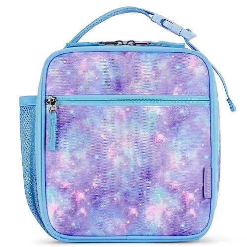 Choco Mocha Girls Lunch Box for School, Galaxy Lunch Bag for Kids, Blue Purple chocomochakids 