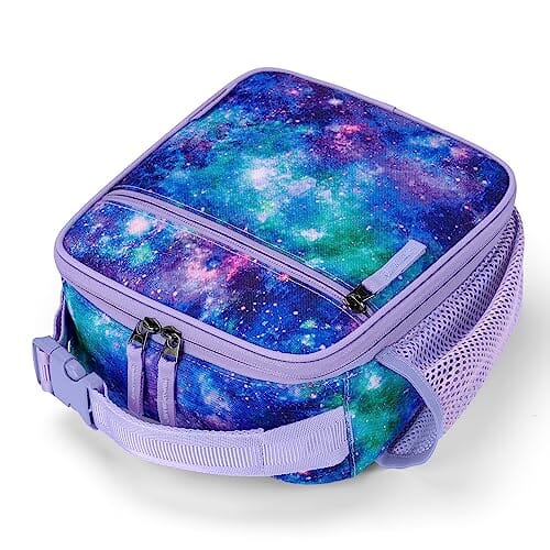 Choco Mocha Girls Lunch Box for School, Galaxy Lunch Bag for Kids, Purple Green chocomochakids 