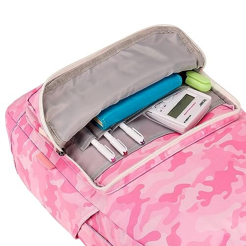 Choco Mocha Pink Camo Backpack for Girls Travel School Backpack 17 Inch chocomochakids 