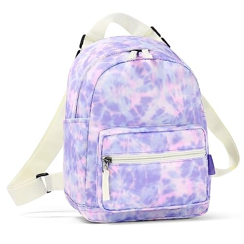 Choco Mocha Purple Small Backpack for Girls and Women Teen, Kids Mini Backpack Purse Cute Little Girls Backpack School Travel Bookbag, Tie Dye chocomochakids 