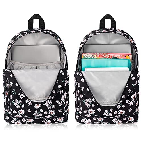 Choco Mocha Snow Leopard Backpack for Girls Travel School Backpack 17 Inch, Black chocomochakids 