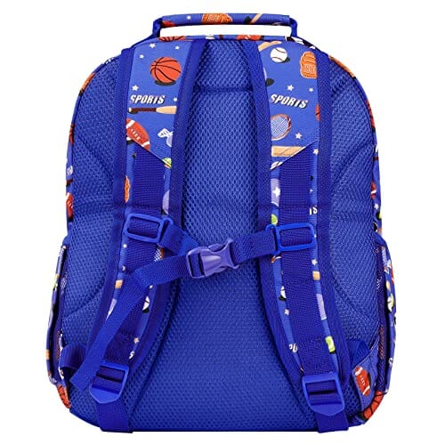Choco Mocha Soccer Backpack for Boys Kindergarten Backpack for Boys Backpack for Kids Backpacks for Boys 15 inch Backpack for Boys Baseball Bookbag School Bag 3-5 4-6 with Chest Strap Blue chocomochakids 