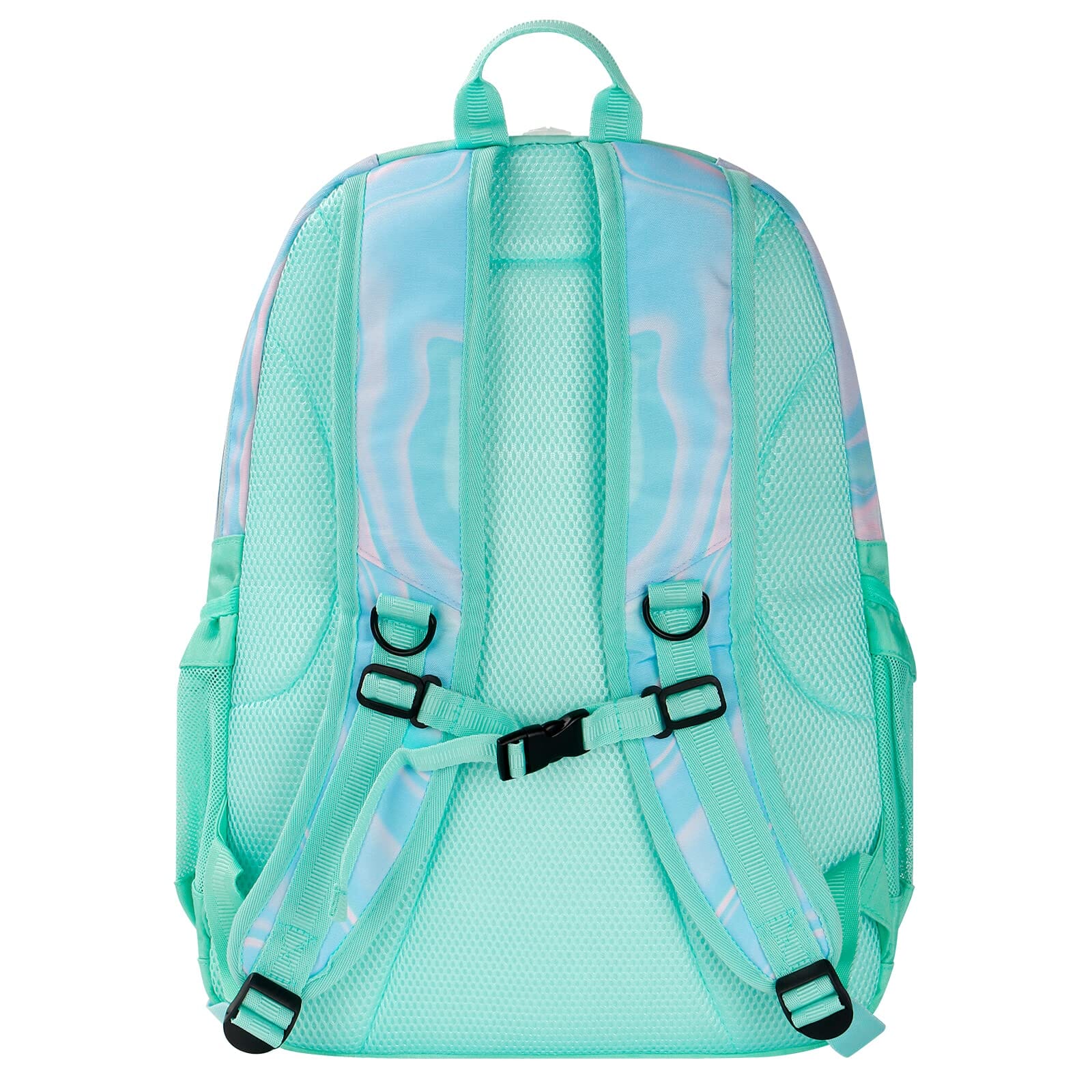 Choco Mocha Teal Backpack for Teen Girls, Travel School Backpack for Girls Middle School Large Bookbag 18 Inch, Green chocomochakids 