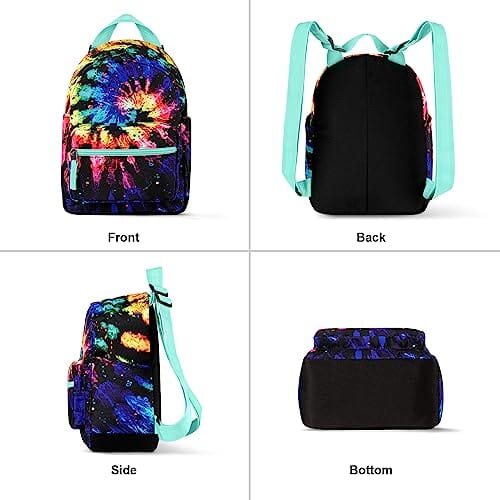 Choco Mocha Tie Dye Small Backpack for Girls and Women Teen, Kids Mini Backpack Purse Cute Little Girls Backpack School Travel Bookbag, Black chocomochakids 