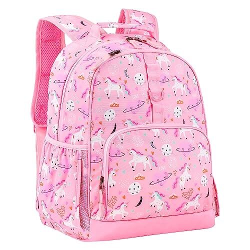 Choco Mocha Unicorn Backpack for Girls Kindergarten Backpack for Girls Preschool Backpack for Kids Backpacks for Girls 15 inch Backpack Girls Unicorn Bookbag School Bag 3-5 4-6 with Chest Strap Pink chocomochakids 